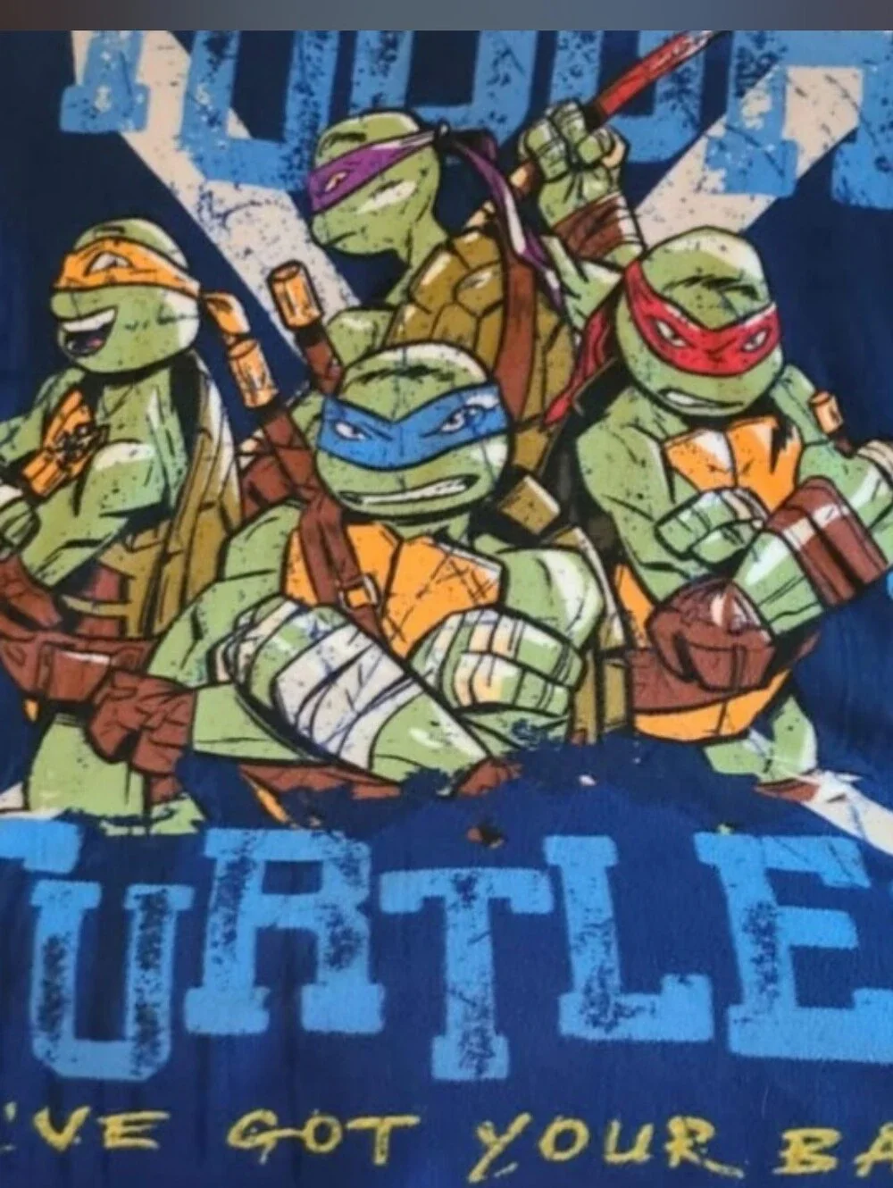 Blanket Teenage Mutant Ninja Turtles Blue Graphic Throw Blanket by Nickelodeon
